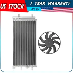 Au848239ps Autodayplus Engine Cooling Fan And Ac Condenser Assembly For 2009 2010 2011-2016 Audi A4