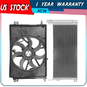 Au848243ps Autodayplus Engine Cooling Fan And Ac Condenser Assembly For 2019 2020 2021 Toyota Rav4