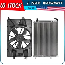 Au848279ps Autodayplus Engine Cooling Fan And Ac Condenser Assembly For 2014-2017 2018 Jeep Cherokee