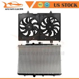 Autopartsclub2018 Ap837418a1c18 Radiator And Cooling Fan Assembly Fit For 2008 2009 2010 2011-2013 Nissan Rogue