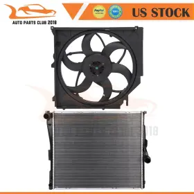 Autopartsclub2018 Ap837561a1c18 Automotive Radiator And Cooling Fan Assembly Fit For 2004 2005 2006 Bmw X3