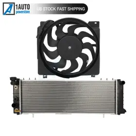 10663075 Autopowerstore Electric Engine Radiator And Cooling Fan Kit For 1997-2001 Jeep Cherokee 4.0l