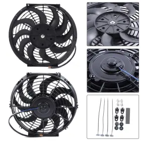 12758704 Autosuperstar Radiator Condenser Universal Cooling Fan 12 Inch Inchpush Pull Mounting Kit 12v