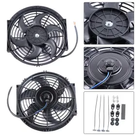 12792650 Autosuperstar Radiator Condenser Cooling Fan 10 Inch Universal For 2005-2015 Chrysler 300