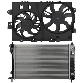 12800726 Autosuperstar Electric Radiator Cooling Fan Kit For 2007-2008 Chevrolet Equinox 3.4l V6