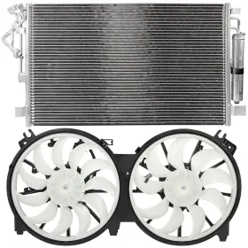 12807793 Autosuperstar Electric Ac Condenser Cooling Fan Kit For 2009-2014 Nissan Maxima 3.5l 3498cc
