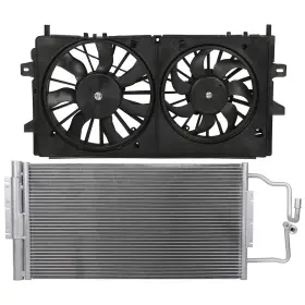 12807796 Autosuperstar Electric Ac Condenser Cooling Fan Kit For 2014-16 Chevrolet Impala Limited 3.6l