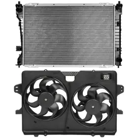 12807805 Autosuperstar Electric Ac Condenser Cooling Fan Kit For 2008-2012 Ford Escape 2.5l 2488cc