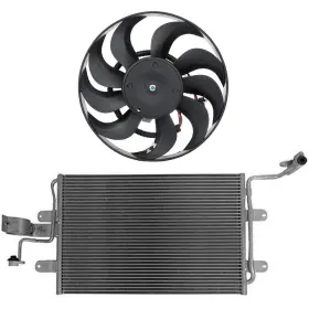 12807806 Autosuperstar Electric Ac Condenser Cooling Fan Kit For 2000 01-2006 Audi Tt 1.8l 1781cc L4