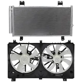 12808561 Autosuperstar Electric Ac Condenser Cooling Fan Kit For 2014 Lexus Is250 2.5l 2499cc V6