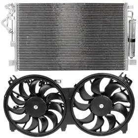 12808765 Autosuperstar Electric Ac Condenser Cooling Fan Kit For 2007-2013 Nissan Altima 3.5l 3498cc