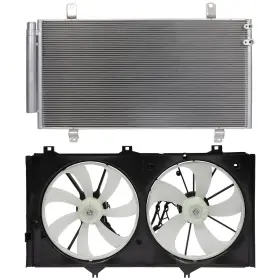 12811367 Autosuperstar Electric Ac Condenser Cooling Fan Kit For 2013-2018 Toyota Avalon 3.5l 3456cc V6