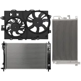12813065 Autosuperstar Electric Radiator Condenser Cooling Fan Kit For 2007-2008 Chevrolet Equinox 3.4l