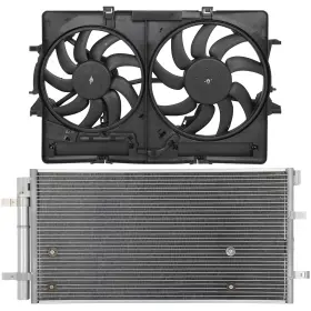 12816256 Autosuperstar Electric Ac Condenser Cooling Fan Kit For 2008-2017 Audi A5 Quattro 2.0l 1984cc 12816256 Autosuperstar Electric Ac Condenser Cooling Fan Kit For 2008-2017 Audi A5 Quattro 2.0l 1984cc