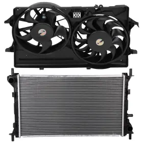 12816262 Autosuperstar Electric Radiator Cooling Fan Kit For 2003-2004 Ford Focus 2.0l 1989cc L4