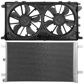 12816266 Autosuperstar Electric Ac Condenser Cooling Fan Kit For 2017 2018 2019 2020 Ford F-150 3.5l