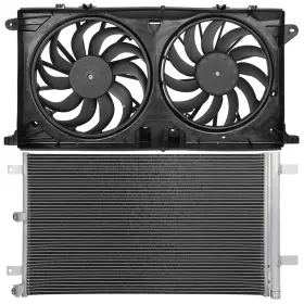 12816635 Autosuperstar Electric Ac Condenser Cooling Fan Kit For 2018-2020 Ford Expedition 3496cc V6