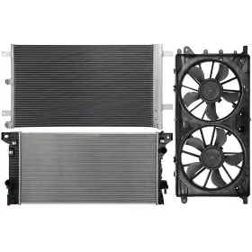 12822832 Autosuperstar Electric Radiator Condenser Cooling Fan Kit For 2018-2019 Lincoln Navigator V6