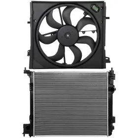 13410185 Autosuperstar Radiator Cooling Fan Kit For 2017 2018 2019 Nissan Rogue Sport 2.0l L4