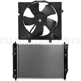 Basic-autoparts 13853760 For 2002-2005 Kia Sedona 3.5l Radiator And Driver Side Cooling Fan Kit