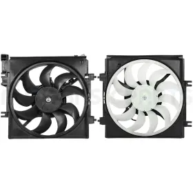 13854125 Basic-autoparts For 2008-2011 Subaru Impreza 2.5l 2 Pcs Radiator Condenser Cooling Fans Assembly