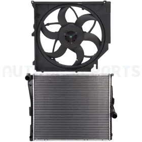 13856821 Basic-autoparts For 2004-2006 Bmw X3 3.0l Front Side Aluminum Radiator And Cooling Fan Kit 13856821 Basic-autoparts For 2004-2006 Bmw X3 3.0l Front Side Aluminum Radiator And Cooling Fan Kit