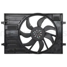 13857002 Basic-autoparts For 2015-2019 Volkswagen Golf Front Left Side Radiator Cooling Fan Assembly