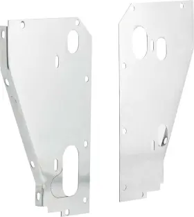 Tf600198 Be Cool Radiators 1955-56 Chevrolet Radiator Side Panels Polished Aluminum Custom Applications