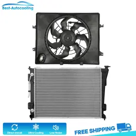 Bestauto83752901scooling Best-auto-cooling Aluminum Radiator And Fan Kit For 2011 2012-2013 Kia Optima Sedan 2.4l L4