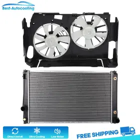 Bestauto83754101scooling Best-auto-cooling Aluminum Radiator And Fan Kit For 2006-11 2012 Toyota Rav4 Utility 2.4l L4