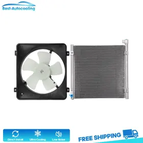 Bestauto83761701scooling Best-auto-cooling A/c Condenser And Fan Assembly Kit For 1996 1997-1998 Honda Civic 1.6l Bestauto83761701scooling Best-auto-cooling A/c Condenser And Fan Assembly Kit For 1996 1997-1998 Honda Civic 1.6l
