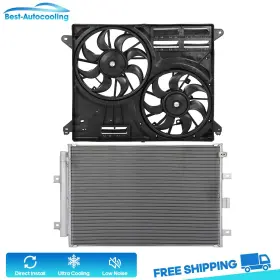 Best-auto-cooling Bestauto84409801scooling A/c Condenser And Fan Assembly Kit For 2019 2020-2021 Ford Edge 2.0l L4