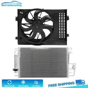 Bestauto84411601scooling Best-auto-cooling A/c Condenser And Fan Assembly Kit For 2005-2009 2010 Kia Sportage 2.7l