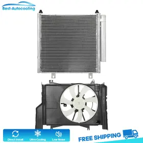 Bestauto84825401scooling Best-auto-cooling A/c Condenser And Fan Assembly Kit For 2014-2015 Mitsubishi Mirage 1.2l