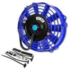 Sy-raf-17136 Bezt Universal Slim 7 Inch Pull/push Radiator Engine Bay Cooling Fan Mounting Kit Blue