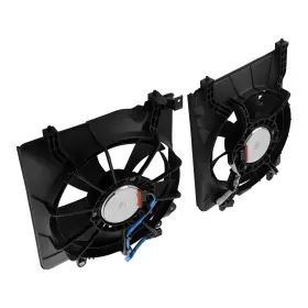 Hsa0ld Bfo 2pcs Ac Condenser Radiator Cooling Fan For Honda Civic 2012-2015 Acura 2013-2017