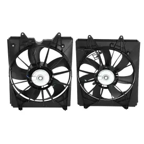 Br17283 Blackhorse-racing Pair Left Right Ac Radiator Condenser Cooling Fan For 2011-2016 Honda Odyssey