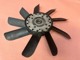 11521273086 Bmw E12 528i E30 E24 E23 733i M30 2.8l Engine Cooling Fan 9 Blade Oem 182k Miles #2