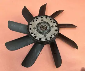 11521273086 Bmw E12 528i E30 E24 E23 733i M30 2.8l Engine Cooling Fan 9 Blade Oem 182k Miles #3