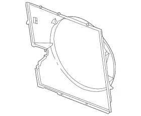 17-11-1-439-108 Bmw Genuine Fan Shroud