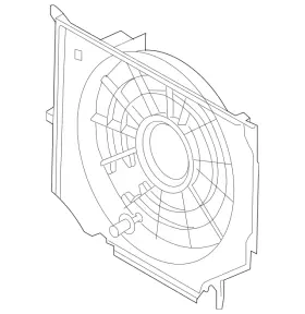 Bmw 17-42-7-519-705 Genuine Fan Shroud