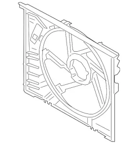 17-42-8-477-381 Bmw Genuine Fan Shroud