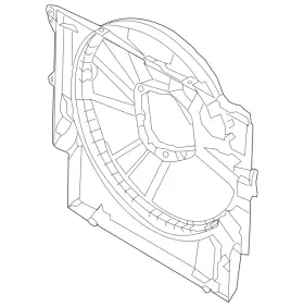Bmw 17-42-8-487-640 Genuine Fan Shroud