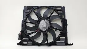 17417593446 Bmw 09-15 750 740 F01 F02 4.4l Engine Radiator Cooling Fan Shroud With Motor Oem