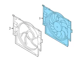 17418642161 Bmw 2012-2016 528i 2.0l - Electric Cooling Fan Blade 8642161 #3
