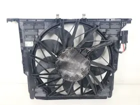 17427575258 Bmw 09-15 F01 750i Engine Radiator Condenser A/c Cooler Cooling Fan Assy Oem