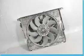 17428509742 Bmw 10-18 640i 650i F10 F13 N63 Left Electric Radiator Cooling Fan With Shroud Oem #2