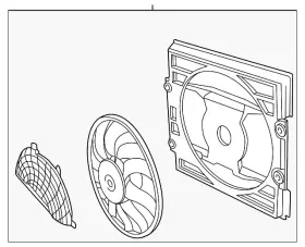 64-54-6-988-914 Bmw Genuine Fan Assembly 64-54-6-988-914 Bmw Genuine Fan Assembly
