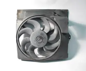 64508364093 Bmw E36 3-series Aux Auxiliary Ac Cooling Pusher Fan W Shroud 1992-1999 Oem Used