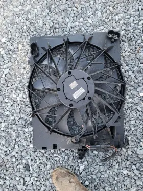7534912 Bmw 06 07 08 09 10 5 6 Series 550i 650i Radiator Cooling Motor Fan Assembly Oem